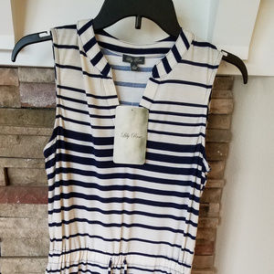 NWT XS Blue & White Stripped Dress
